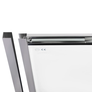 Душевые двери в нишу Qtap Taurus CRM201-11.C6 97-108x200 см, стекло Clear 6 мм, покрытие CalcLess №5