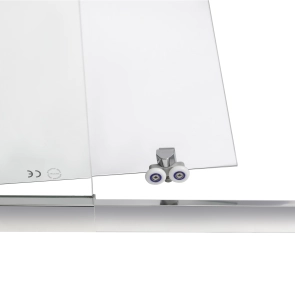 Душевые двери в нишу Qtap Taurus CRM201-11.C6 97-108x200 см, стекло Clear 6 мм, покрытие CalcLess №6