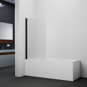 Штора на ванну Qtap Standard BLM407513APL стекло Pear 6 мм, 75х140 см, левая №9