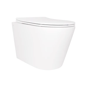 Унитаз подвесной Qtap Scorpio безободочный Ultra Quiet с сиденьем Soft-close QT14332380AW №1