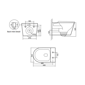 Унітаз підвісний Qtap Scorpio безободковий Ultra Quiet з сидінням Soft-close QT14332380ASW №2