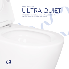 Унитаз подвесной Qtap Scorpio безободочный Ultra Quiet с сиденьем Soft-close QT14332380AW №6