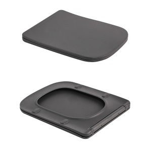 Унітаз підвісний Tern Ultra Quiet 490×365×325 мм, Anthracite, з сидінням Slim Duroplast / Soft-close / Quick Release QT17332303ASAN Qtap №8