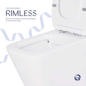 Унитаз-компакт Qtap Crow Eco безобедочный с сиденьем Soft-close QTCRO27W48750 №6