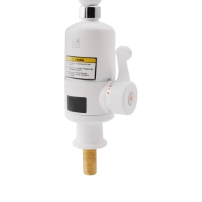 Проточний кран-водонагрівач кухонний для кухні Lidz Warm 057 LDWAR057WCR24983 White / Chrome №1