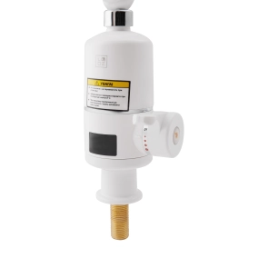 Проточний кран-водонагрівач кухонний для кухні Lidz Warm 057 LDWAR057WCR24983 White / Chrome №6
