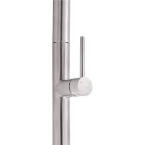 Змішувач для кухні Qtap Lenicka з висувним виливом QTLEN9138103UN Brushed Nickel PVD №6