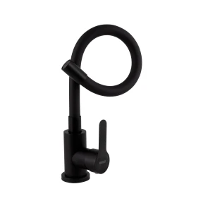 Змішувач для кухні Brinex Pure 015F3 з гнучким виливом Black Matt BRIPUR015F3BLM №3