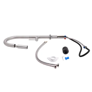 Змішувач для кухні Qtap Lenicka з висувним виливом QTLEN9138103UN Brushed Nickel PVD №7