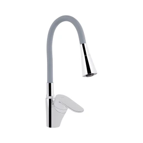 Смеситель для кухни Lidz Tani 007F3 с гибким изливом (k40) LDTAN007F3GCR31869 Chrome/Grey №1