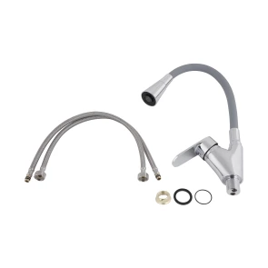 Смеситель для кухни Lidz Tani 007F3 с гибким изливом (k40) LDTAN007F3GCR31869 Chrome/Grey №5