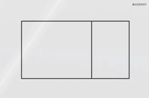 Кнопка зливу Sigma 01 Square 115.660.11.1 білий Geberit №1