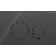 Клавіша змиву Geberit Sigma40 round 115.628.SJ.1 скло, чорний глянцевий в магазині TVOE