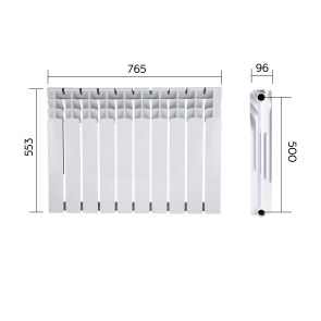 Радиатор биметаллический Thermo Alliance Bi-Ferrum 500/96 №2