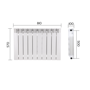 Радіатор біметалічний Thermo Alliance Bi-Vulcan PLUS 500/100 1,8 кг №3