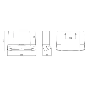 Тримач для паперових рушників Qtap Pohodli 300 мм QTDR600BP Black (Pobut) №2