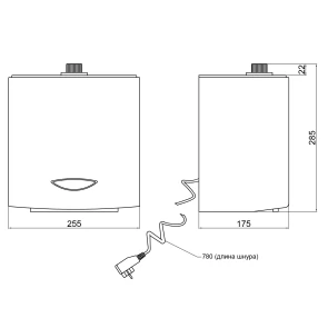 Дезинфектор Qtap Pohodli 220V бесконтактный QDZ2000WP White (Dezinfektor) №2