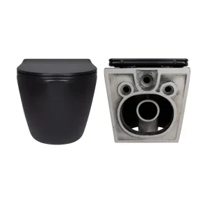 Комплект Qtap Robin Matt Black 2 в 1: подвесной унитаз Ultra Quiet QT13332381АSMB + биде подвесное QT1355046FMB №5