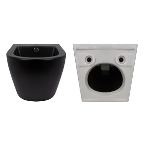 Комплект Qtap Robin Matt Black 2 в 1: подвесной унитаз Ultra Quiet QT13332381АSMB + биде подвесное QT1355046FMB №8