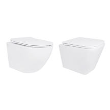 Акційний набір: Унітаз підвісний Jay Ultra Quiet QT07335177W 485х360х320 + Tern Ultra Quiet QT17332303ASW 490x365x325