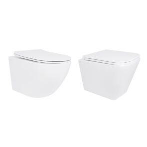 Акционный набор: Унитаз подвесной Jay Ultra Quiet QT07335177W 485х360х320+ Tern Ultra Quiet QT17332303ASW 490x365x325 №1