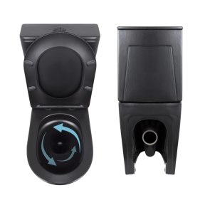 Комплект 2 в 1: напольный унитаз Qtap Scorpio Matt Black QT14226088AMB + набор гигиенического душа Lidz Aria Black LDARI110BLA43394 №5