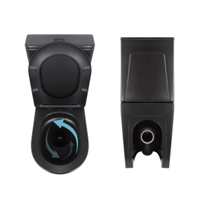 Акционный набор: Унитаз напольный Robin Ultra Quiet QT13226083AMB 660x360x855 Black + Биде напольное Robin QT13442141CMB 565x360x405 Black №5