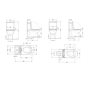 Акционный набор: Напольный унитаз Scorpio Ultra Quiet QT14222125AUQW + Унитаз напольный Kalao Rimless QT08221213A W №2