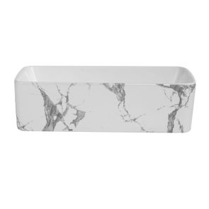 Комплект Qtap Tern Marble 3 в 1: подвесной унитаз Ultra Quiet + биде подвесное + накладная раковина QTTERMR49164 №16