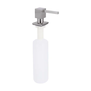 Дозатор для моющего средства Lidz LK117 квадратный Brushed Steel (LDLK117BRU46399) №1