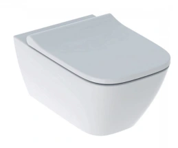 Унітаз підвісний з кришкою Smyle Square Rimfree 500.683.00.2 Geberit