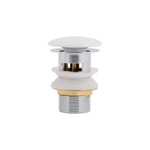 Донний клапан Pop-up для біде з переливом 70х70х110 mm White Qtap №1