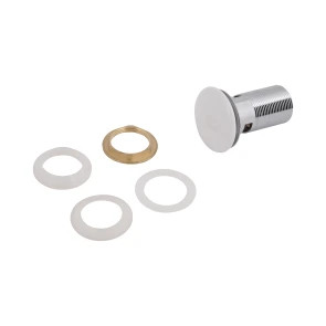 Донний клапан Pop-up для біде з переливом 70х70х110 mm White Qtap №3