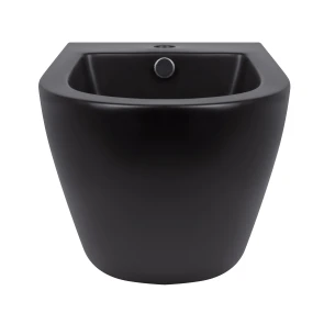 Биде подвесное Qtap Robin 495х370х325 Matt black QT1355046FMB №3