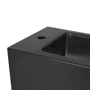 Біде підвісне Qtap Tern New 500x360x320 мм Matt Black QT17551303GMB №5