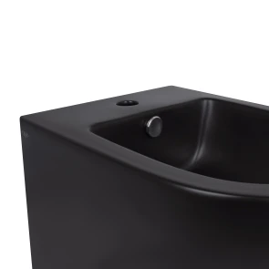 Биде подвесное Qtap Robin 495х370х325 Matt black QT1355046FMB №5