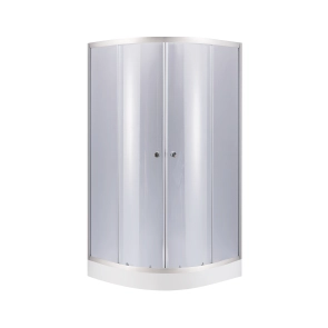 Набор Lidz душевая кабина Latwa SC80x80.SAT.LOW.GR, стекло тонированное 4 мм + поддон Kupala №1