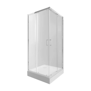 Набір Qtap душова кабіна Taurus CRM1011SC6 Clear 100х100 см + піддон Tern 301112 №1