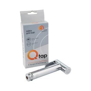 Воронка для гигиенического душа Qtap Rucni округлая QTCRMB020 Chrome (Bidet) №3