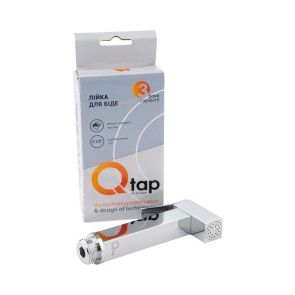 Воронка для гигиенического душа Qtap Rucni прямоугольная QTCRMB120 Chrome (Bidet) №3