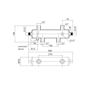 Гидрострелка Thermo Alliance Forte 1" 50 кВт SF29350 №4