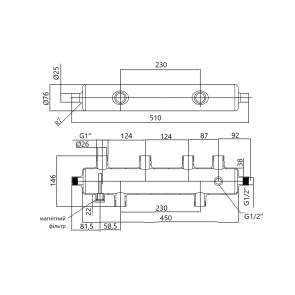 Гидрострелка Thermo Alliance Forte 1" 75 кВт SF29375 №2