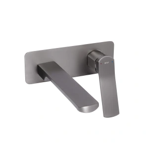 Змішувач для раковини Qtap Slavonice прихованого монтажу QTSLA273GMB45920 Gunmetal Black PVD №1