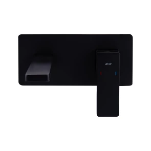 Смеситель для раковины Qtap Gemini скрытого монтажа QTGEM273BLM45694 Black Matt №3