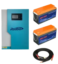 Комплект Інвертор+Акумулятори:REDBO RB5548-5-100A-N+Аккумулятори EDON LiFePo4 100Ah 24V