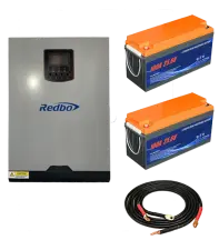 Комплект Інвертор+Акумулятори:REDBO RB-5548-5-100A-O+Аккумулятори EDON LiFePo4 100Ah 24V
