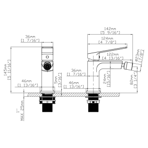 Змішувач для биде Qtap Capricorn Chrome (k26) QTCAP2060102C48223 №3
