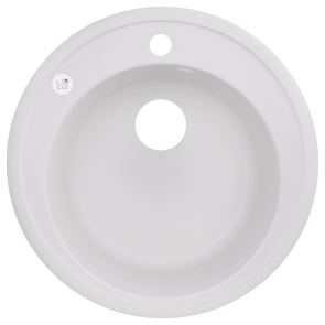 Кухонна мийка Lidz D510/200 WHI-01 (LIDZWHI01D510200) №1
