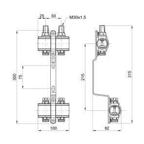 Коллектор Thermo Alliance Forte 1" 2 выхода SF002W2 №3