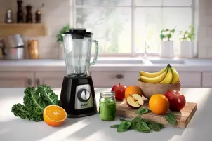 Блендер Tefal стаціонарний Blendforce 800Вт, чаша-1750мл, скло, чорний №2